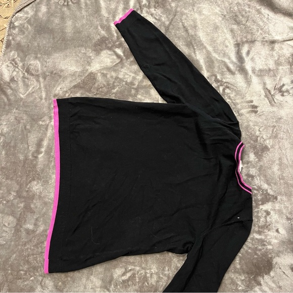 Vintage Y2K Sweater Rhinestone Beaded Sweater Purple Black Sweater Fall Winter - Picture 5 of 10